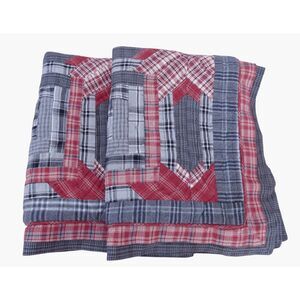Plow & Hearth Quilted & Flannel Pillow Shams Standard (2)